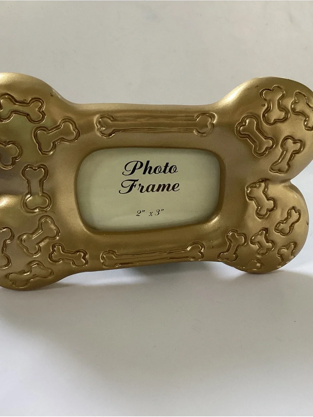 Resin Gold Bone-Shaped Photo Frame - 2